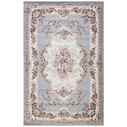 Ковер 4015 - L. BLUE-BROWN - Прямоугольник - коллекция VALENCIA DELUXE 1.00x2.00