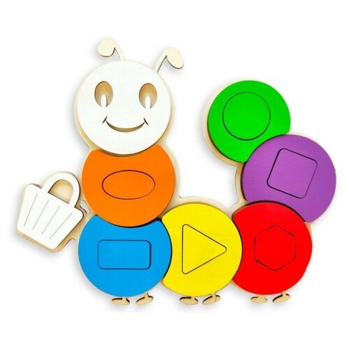 ЛазерПРО Сортер «Гусеница с сумочкой»