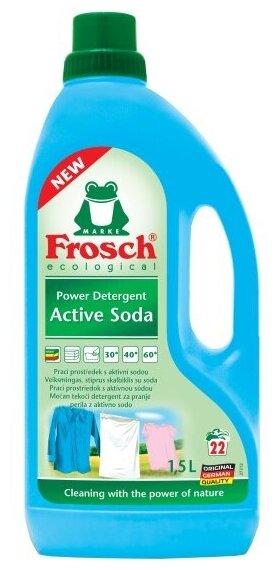 Жидкое средство для стирки Frosch фрош Active Soda, 1.5 л
