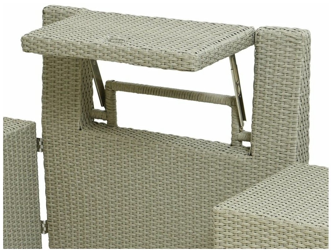 Kaemingk Комплект мебели для балкона из искусственного ротанга Мармарис 180*80*55 см для 2 человек 840513