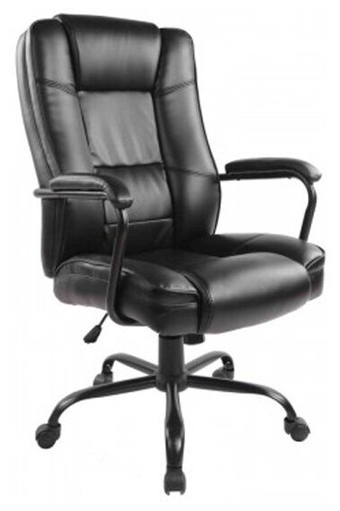 Кресло руководителя Easy Chair 584 TR рециклированная кожа черный, металл черный