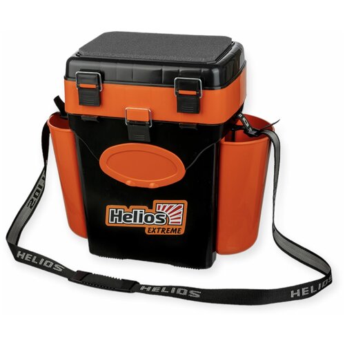 крышка черный ящика зимнего fishbox 10л hs fbl 10l b helios Ящик зимний FishBox двухсекционный (10л) оранжевый Helios