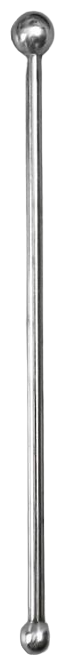 Сима-ленд Стек с 2 шариками 6 и 8 мм, 4765687, серебряный