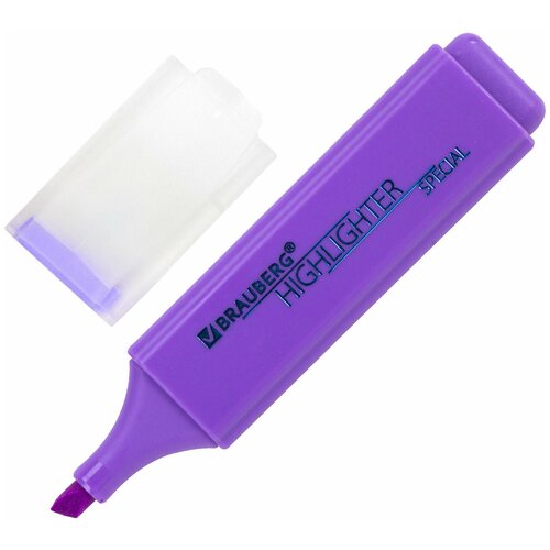 Текстовыделитель BRAUBERG SPECIAL, фиолетовый, линия 1-5 мм, 151907 4 шт текстовыделитель brauberg 151907 комплект 12 шт