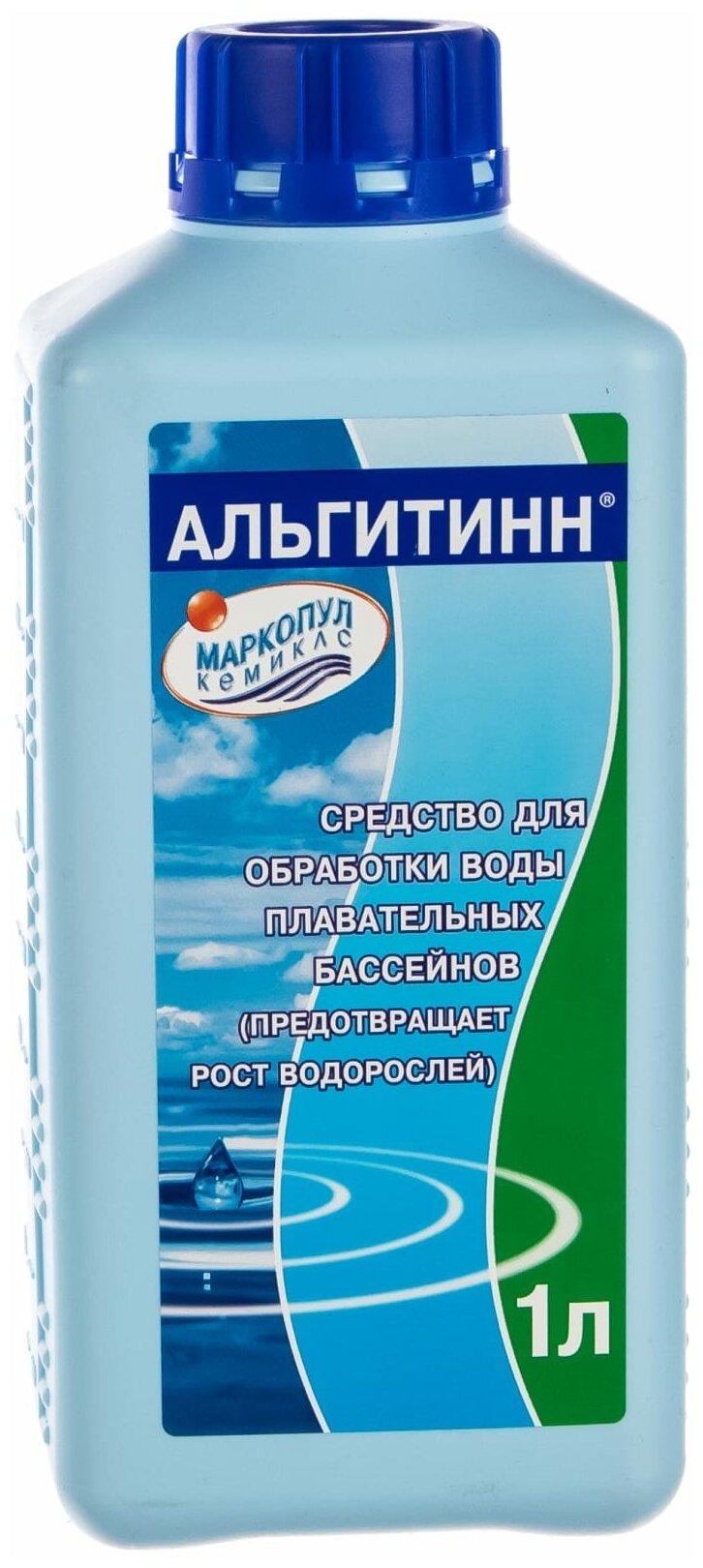 Средство против водорослей для бассейна, альгитинн Непенящийся, флакон 1 л