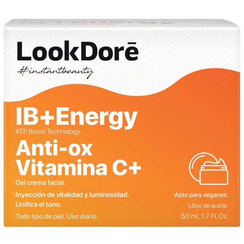 Легкий тонизирующий крем-флюид LookDore IB+ENERGY ANTI-OX VITAMIN C+ CREAM, 50 мл