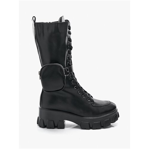 Сапоги утеплённые женские Casual Wear, цвет чёрный, размер 36