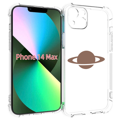 Чехол MyPads сатурн для iPhone 14 Plus (6.7) задняя-панель-накладка-бампер чехол mypads планета сатурн для iphone 14 plus 6 7 задняя панель накладка бампер