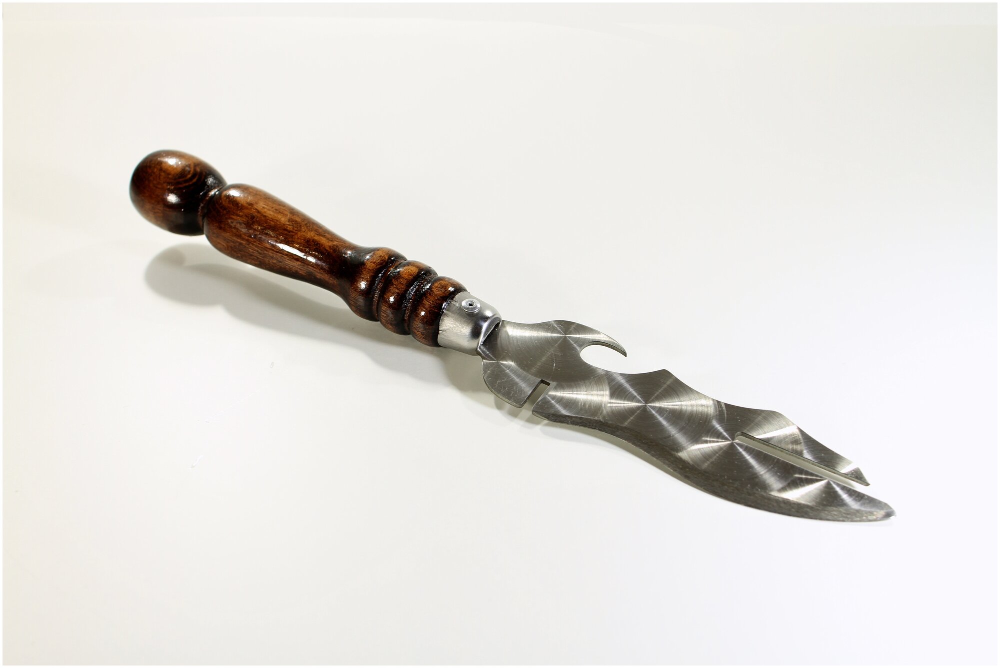 Шампура, набор из 6 шампуров с рабочей частью 45см в водоотталкивающем чехле, нож-вилка, походный мангал. - фотография № 5
