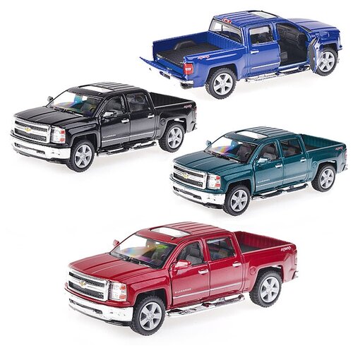 Машинка Kinsmart Chevrolet Silverado (1:46) детская машинка металлическая инерционная 2014 chevrolet silverado 1 46 kinsmart