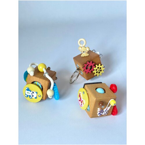 Набор из 3 бизикубиков дорожных 5*5 см