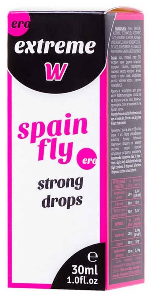 БАД HOT PRODUCTS (UK) Ltd. Extreme W spain fly strong drops капли фл.-капельница, 30 г, 30 мл