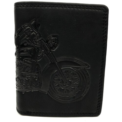 Портмоне Hill Burry, натуральная кожа, фактура тиснение, без застежки, на молнии, 2 отделения для банкнот, отделение для монет, черный