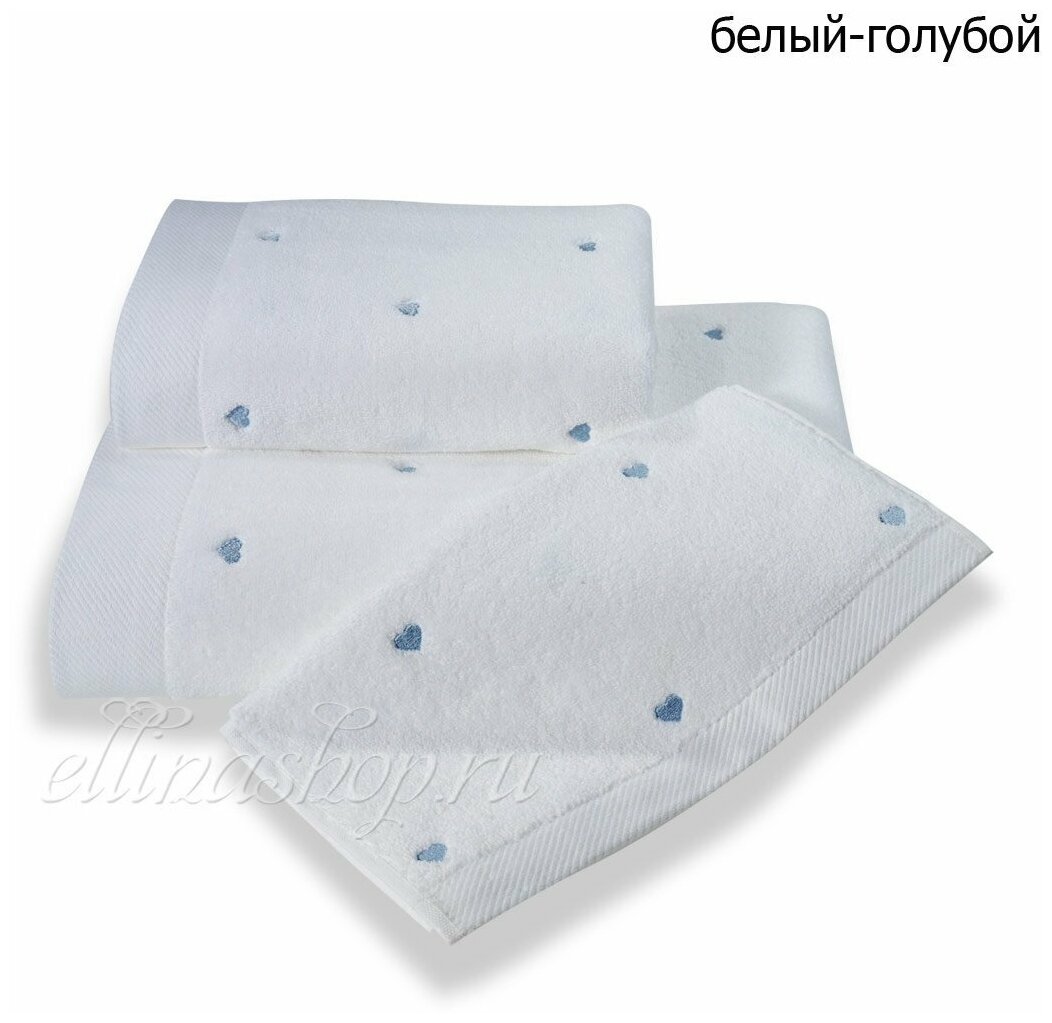 Полотенце Adelia цвет: белый, красный (75х150 см) Soft cotton - фото №4