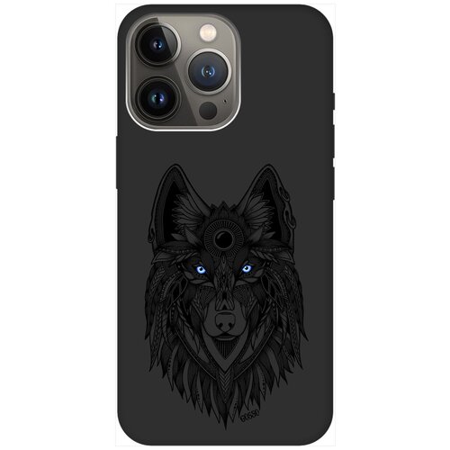 Силиконовый чехол на Apple iPhone 14 Pro / Эпл Айфон 14 Про с рисунком Grand Wolf Soft Touch черный силиконовый чехол на apple iphone 14 эпл айфон 14 с рисунком grand cat soft touch черный