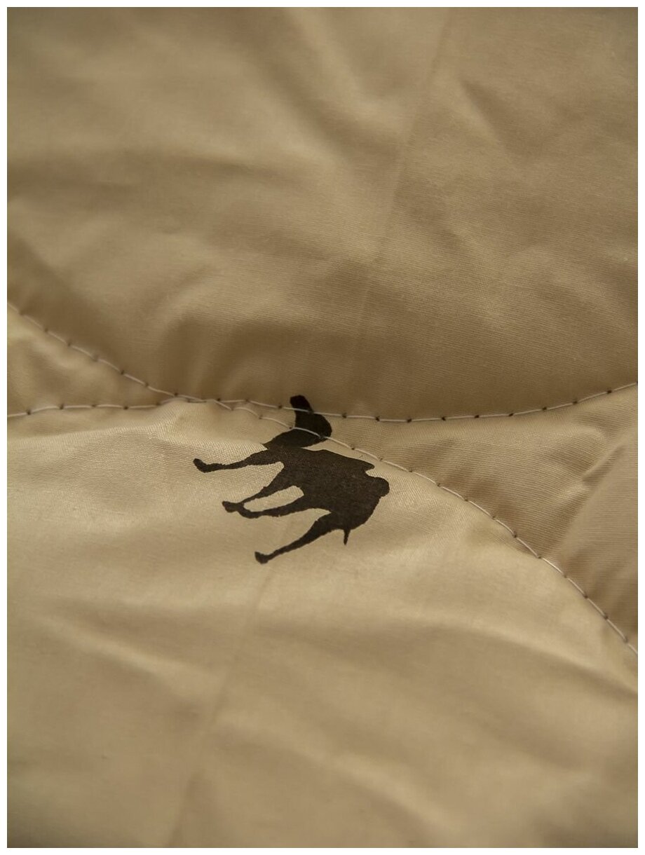 Одеяло верблюжье сахара премиум зимнее 200х220 - фотография № 2