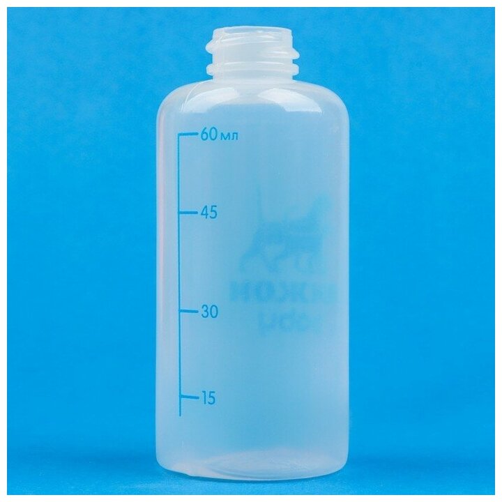 Набор для вскармливания "Пижон", бутылочка 60 мл, с 4 сосками и ершиком, голубой - фотография № 7