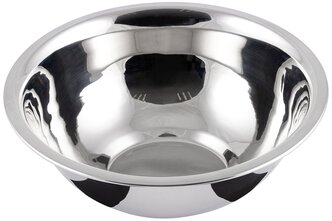 Миска (MALLONY Миска Bowl-Roll-19, объем 1200 мл, из нерж стали, зеркальная полировка, диа 19,5 см (103827))