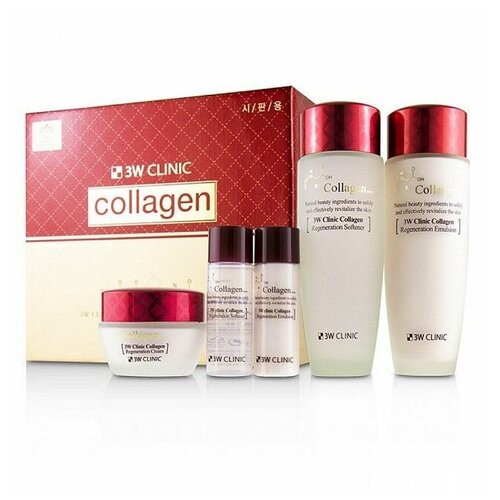 3W CLINIC коллаген/набор для лица Collagen Skin Care 3 Items Set  - Купить