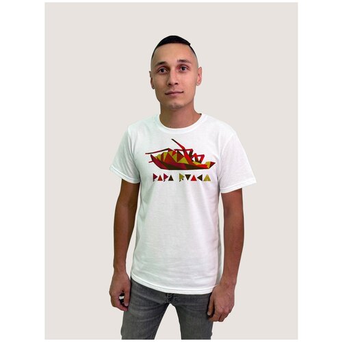 фото Футболка, размер 3xl, белый будь на стиле