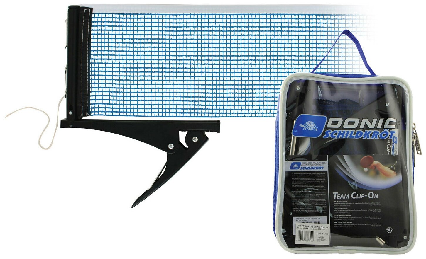 Сетка н/т DONIC TEAM CLIP-ON в комплекте