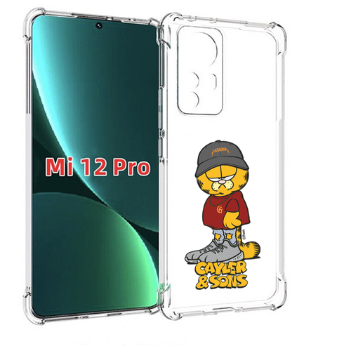 Чехол MyPads кот-в-кроссовках для Xiaomi 12S Pro задняя-панель-накладка-бампер чехол mypads кот в кроссовках для doogee s41 s41 pro задняя панель накладка бампер