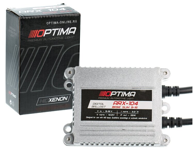 Блок розжига Optima Premium ARX-104 Base slim 9-16V 35W