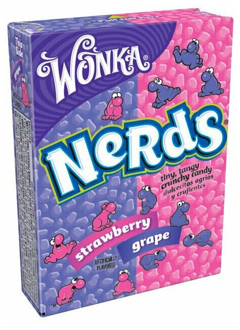 Леденцы Wonka Nerds Клубника + Виноград, 46,7г