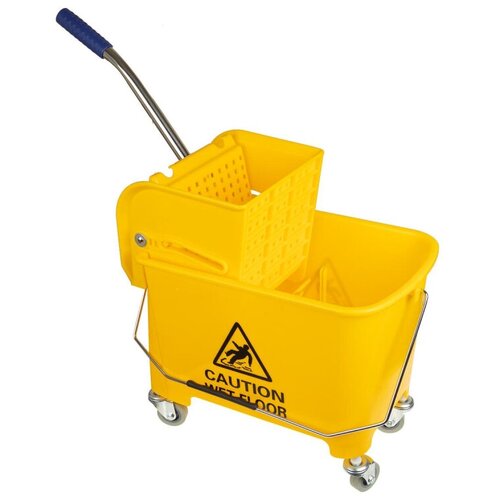 Ведро с механическим отжимом на колёсах, 20 л