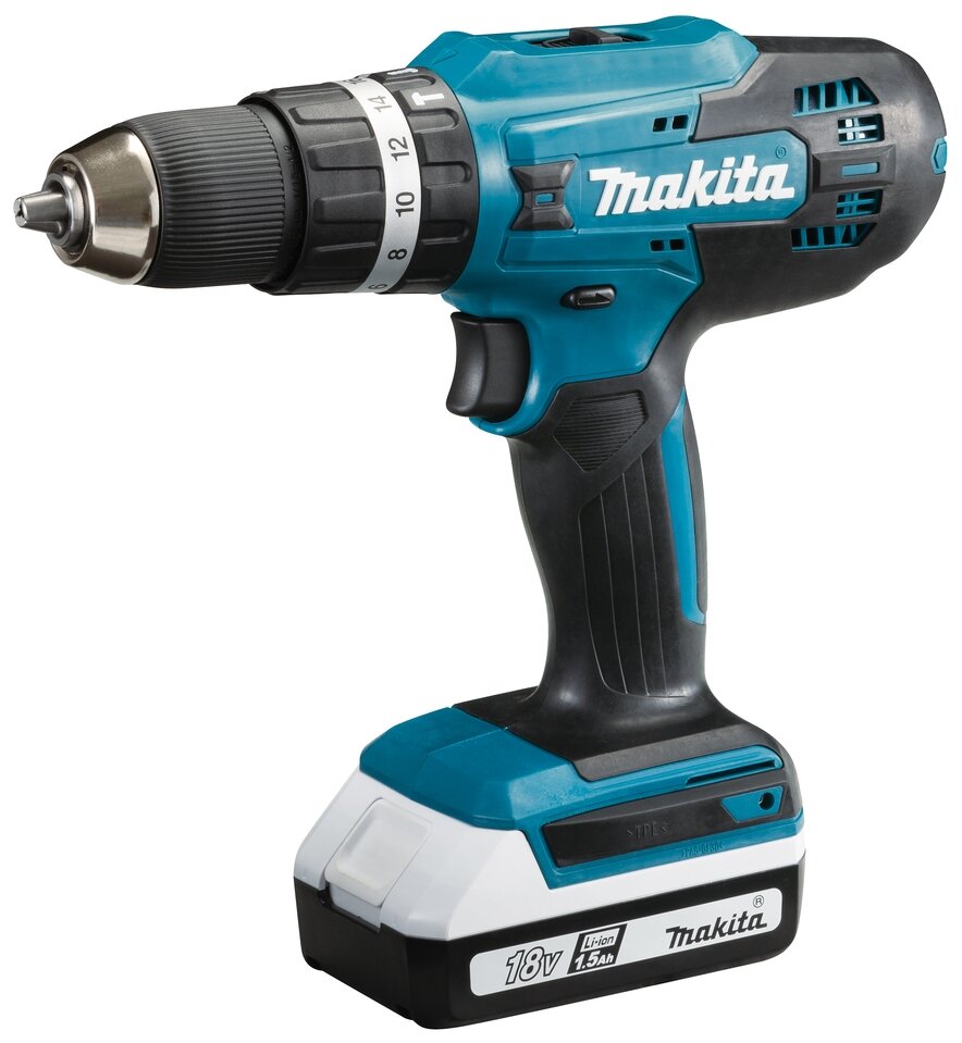 Аккумуляторная ударная дрель-шуруповерт Makita HP488DWE