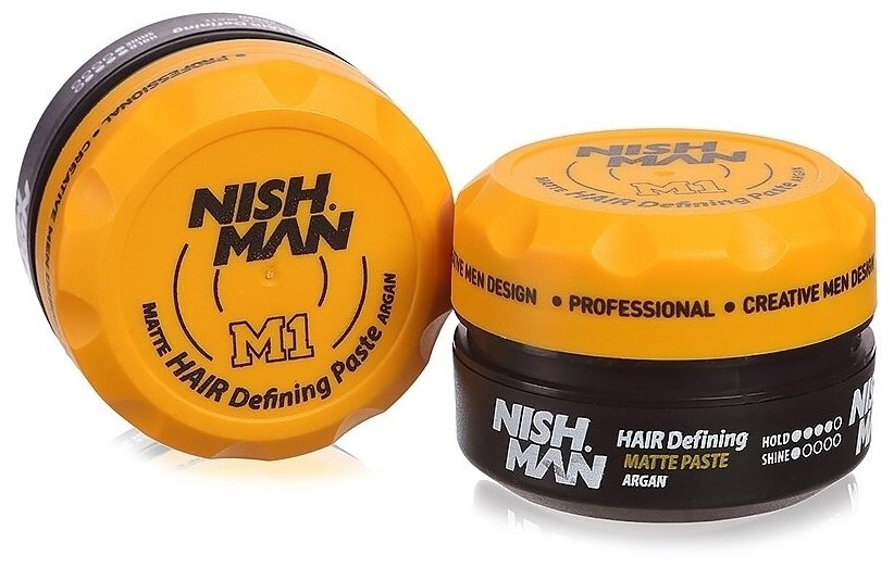 NISHMAN Паста Matte Hair Defining Paste M1, сильная фиксация, 100 мл, 130 г - фотография № 4