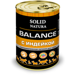 Влажный корм для собак Solid Natura Balance, индейка 340 г - изображение