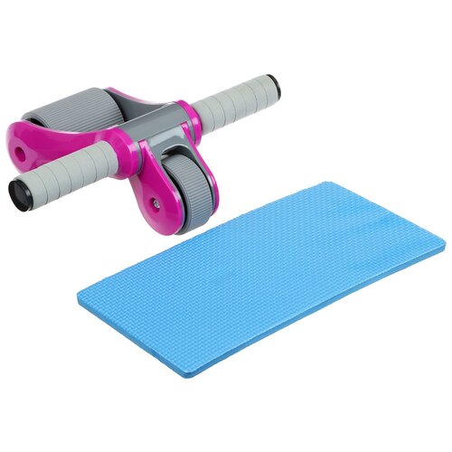 фото Ролик для пресса onlytop 33х24х24 см серый/розовый