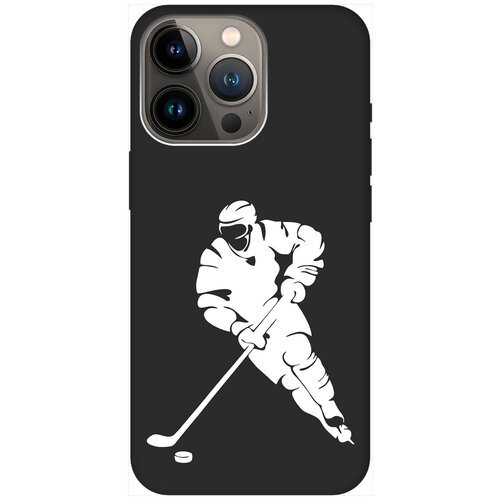 Силиконовый чехол на Apple iPhone 14 Pro Max / Эпл Айфон 14 Про Макс с рисунком Hockey W Soft Touch черный силиконовый чехол на apple iphone 14 эпл айфон 14 с рисунком hockey w soft touch черный