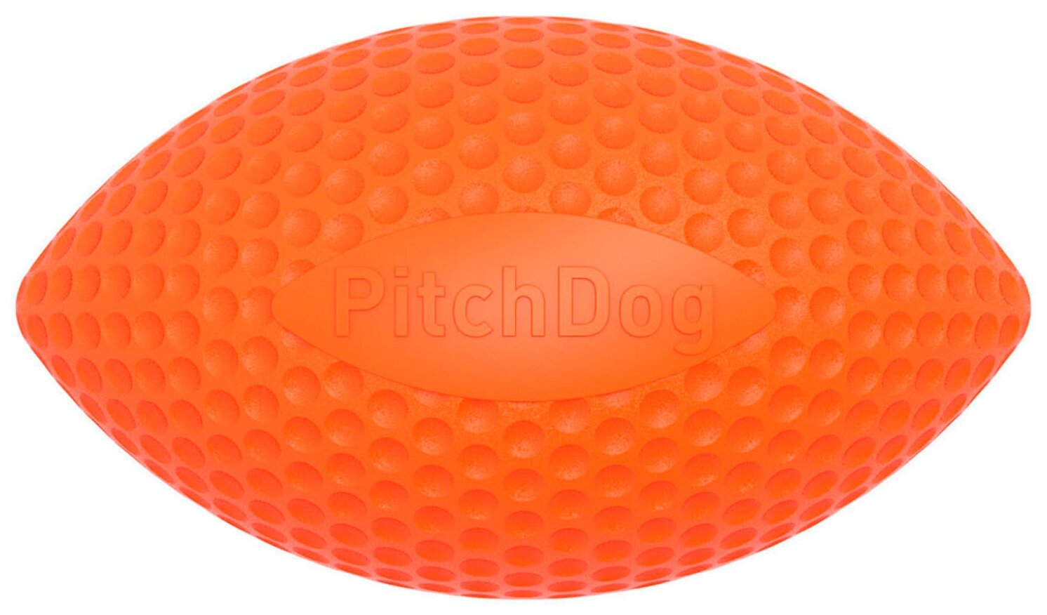 PitchDog игрушка "Sportball игровой мяч-регби" для апортировки для собак 9 см., Оранжевый - фотография № 3