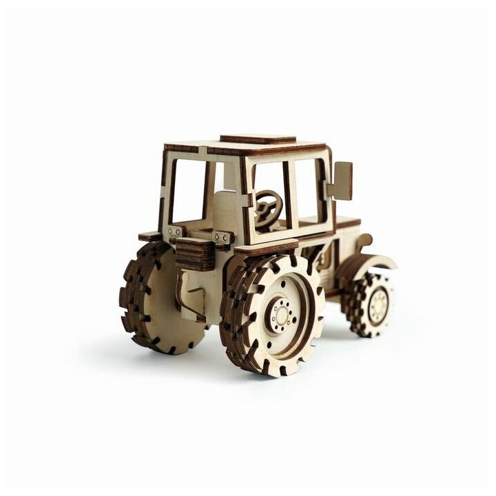 Сборная деревянная модель Lemmo Трактор - фото №6