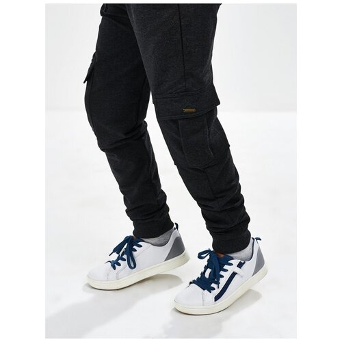 Брюки Mini Maxi, размер 92, черный, серый джинсы джоггеры комплект из 2 шт размер 92 черный