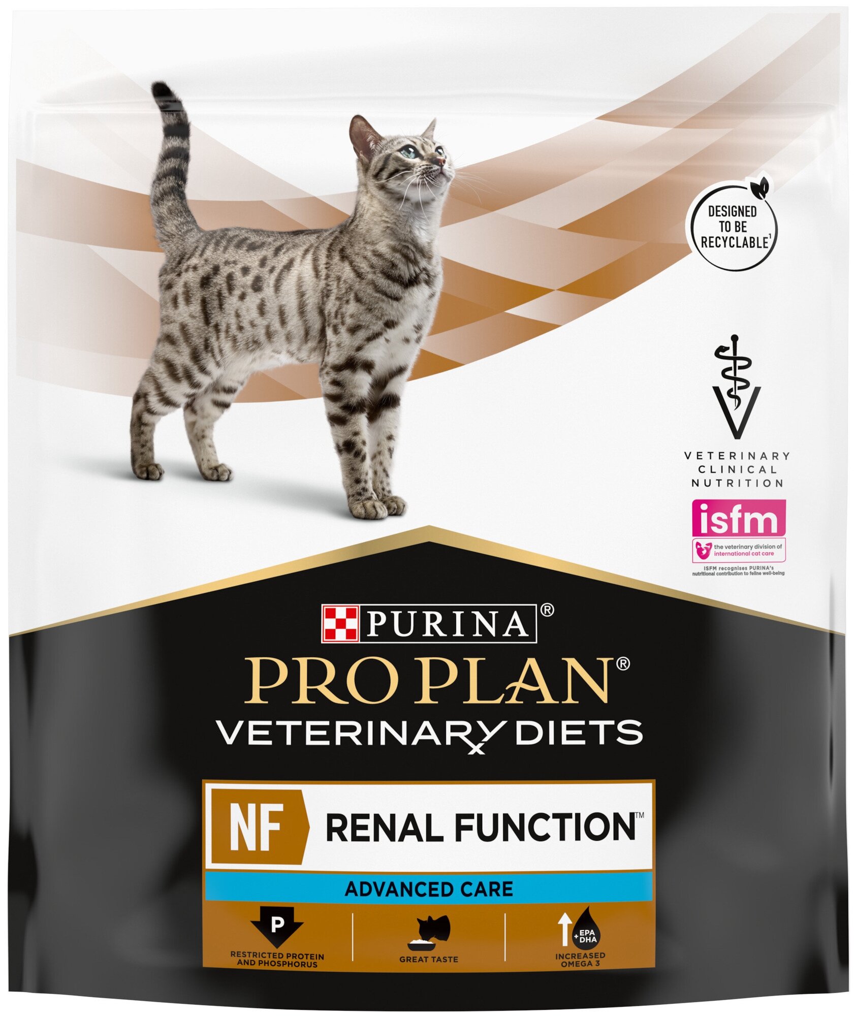 Сухой корм Purina Pro Plan Veterinary Diets NF Renal Function для кошек при патологии почек, поздняя стадия 350 г - фотография № 1