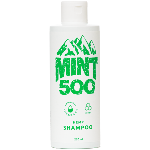 Противовоспалительный шампунь на основе масла и экстракта семян конопли Mint500 Hemp Shampoo 250 мл