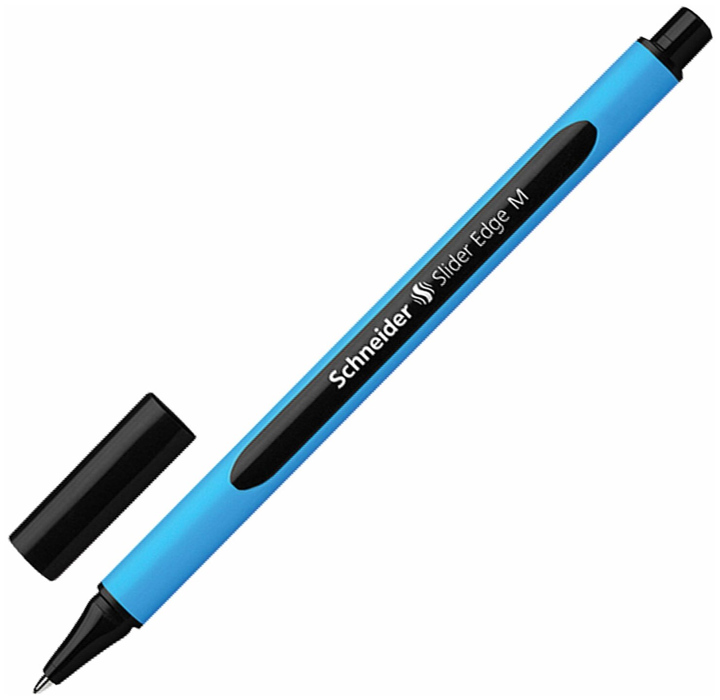 Ручка шариковая Schneider "Slider Edge M", черная, трехгранная, узел 1 мм, линия письма 0,5 мм (152101)