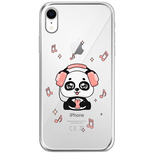 Силиконовый чехол Mcover для Apple iPhone XR с рисунком Музыкальная панда