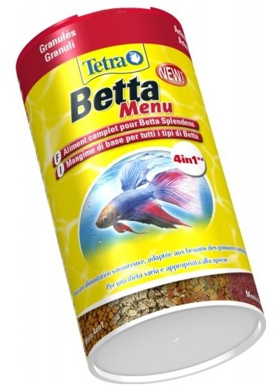 Корм для рыб Tetra Betta Menu 100мл гранулы для бойцовых рыб - фотография № 9