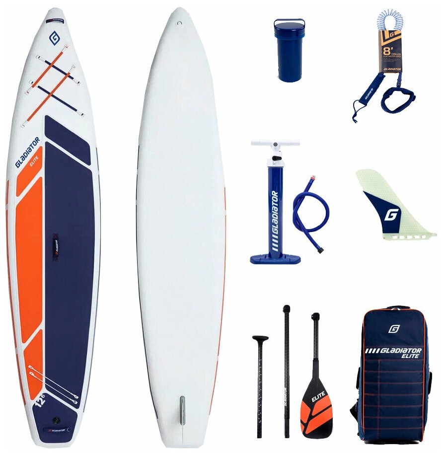 Cап борд надувной двухслойный Gladiator ELITE 12'6" S / Sup board, сапборд, доска для сап серфинга