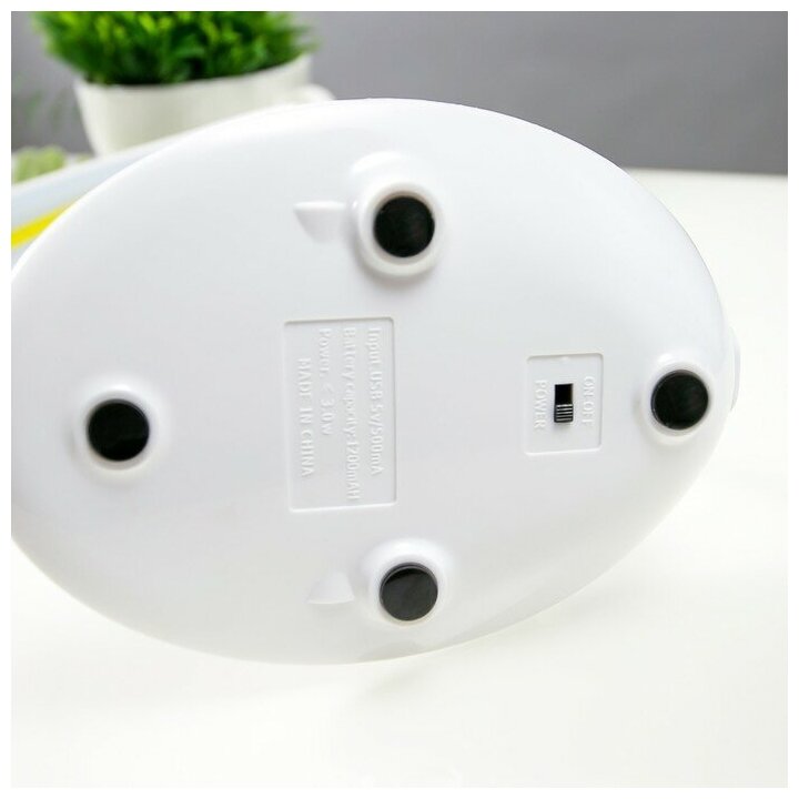 Настольная лампа сенсорная 16766/1 LED 2Вт 6000К USB АКБ белый 17х10х42 см - фотография № 7
