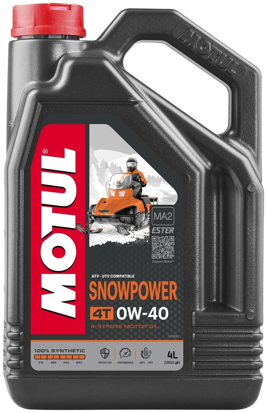 Моторное масло Snowpower 4T 0w40 4л