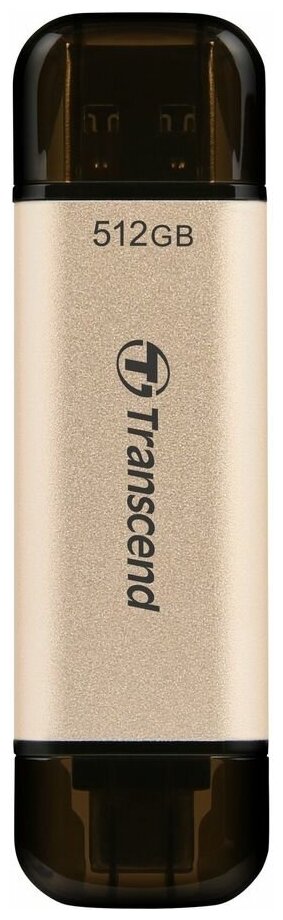 Флешка USB Transcend Jetflash 930С 512ГБ, USB3.0, золотистый и черный [ts512gjf930c]