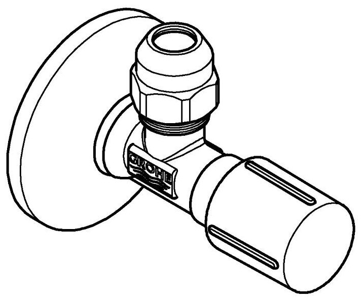 Угловой вентиль Grohe - фото №3