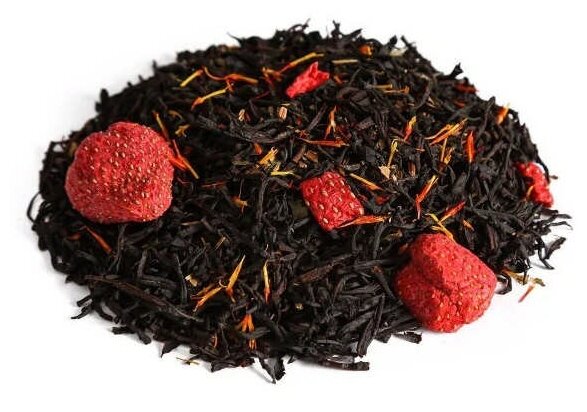 Чай чёрный Черный дракон с клубникой, 1 кг - фотография № 2