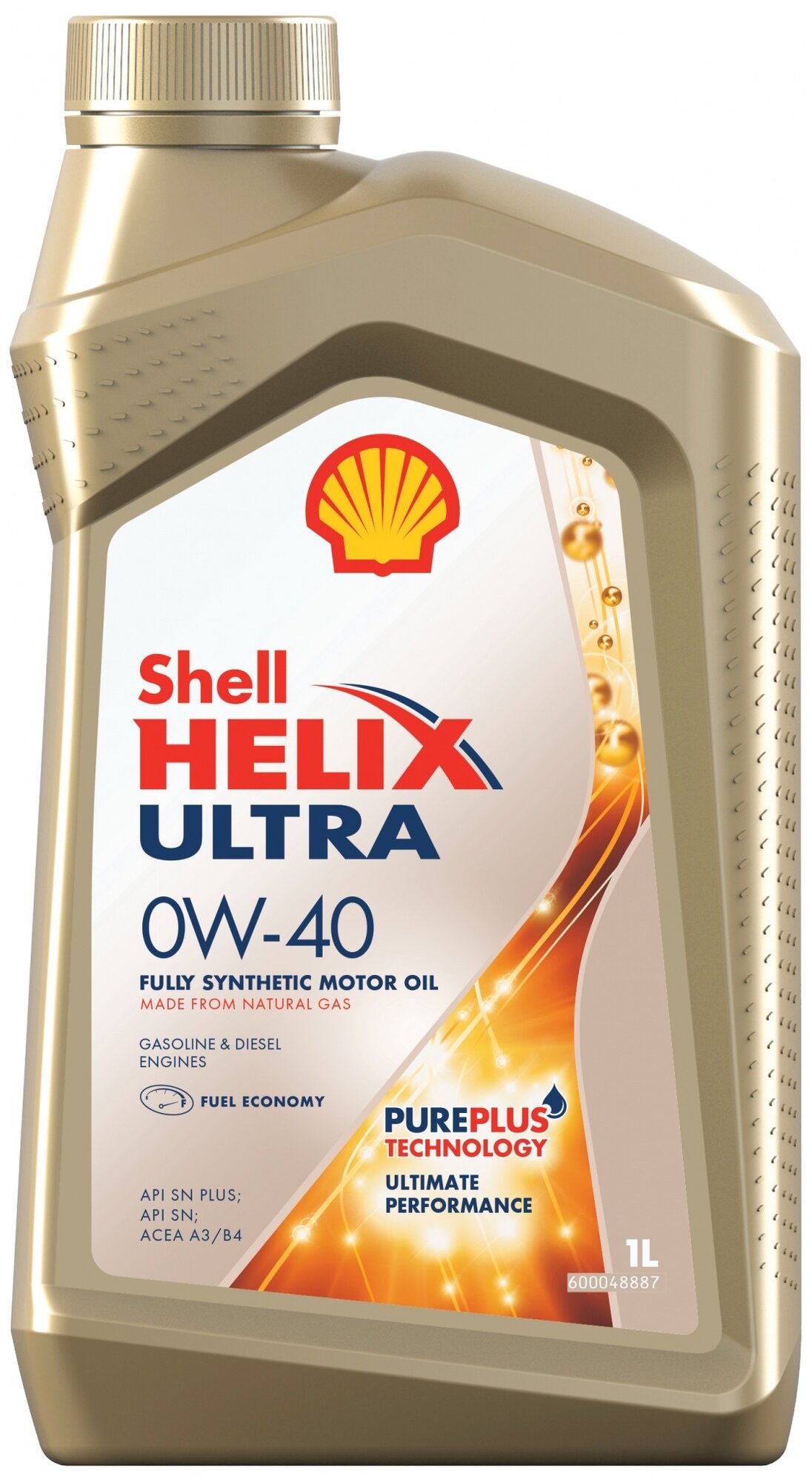 SHELL 550051577 0W40 1L HELIX ULTRA SN+ A3B4 55005 масло моторное синтетическое