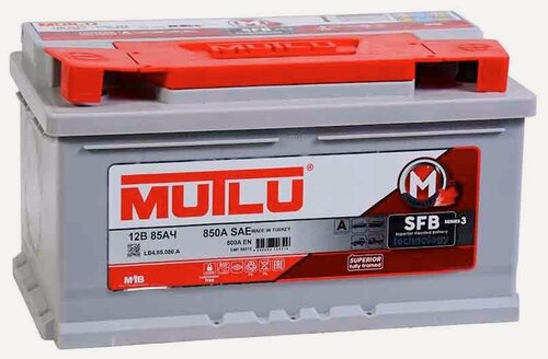 Изображение товара Аккумулятор автомобильный Mutlu 85 А/ч 800 А обр. пол. низкий 58515 Евро авто (315x175x175) LB4.85.080. A